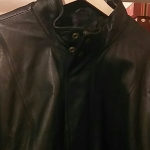 Mens 3XL Heavy Gauge Glove Leather Biker Jacket